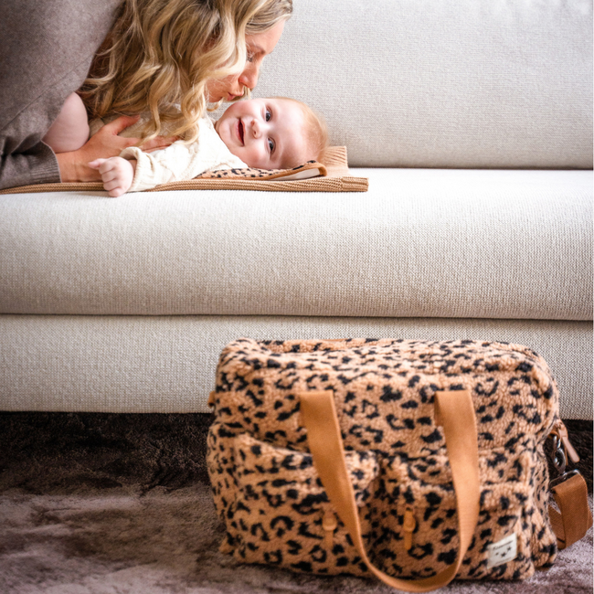 Care Diaper Bag Hello Little One in Beige – spacious teddy bag for on the go - Copy