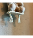 Wanddecoratie wolkenset met beertje op schommel – 2-delige set voor sfeervolle babykamer