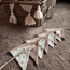 Handmade fabric bunting banner Twigs – unique decoration for kids’ rooms