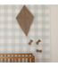 Handgemaakte teddy stof vlieger in taupe – zachte decoratie voor baby- en kinderkamer