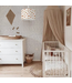Handgemaakte teddy stof vlieger in taupe – zachte decoratie voor baby- en kinderkamer