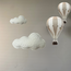 Beautiful 2-piece cloud wall decor set for a soft and cozy nursery or kids’ room