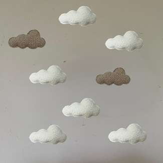 Wall decor cloud set | 8-piece