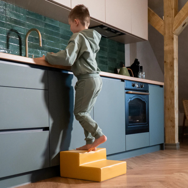 Foam blokken set mini Climbie in pastelroze – speel- en klimblokken voor peuters