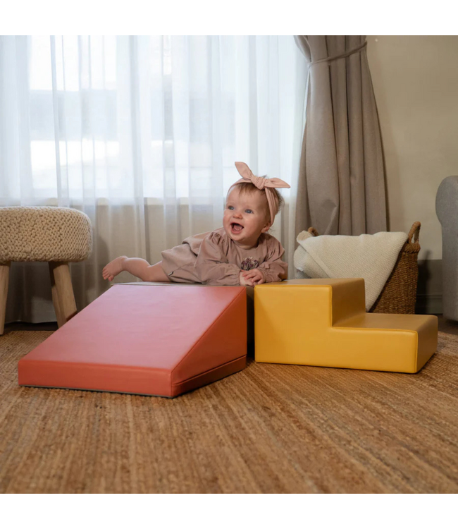 Foam blokken set mini Climbie in pastelroze – speel- en klimblokken voor peuters