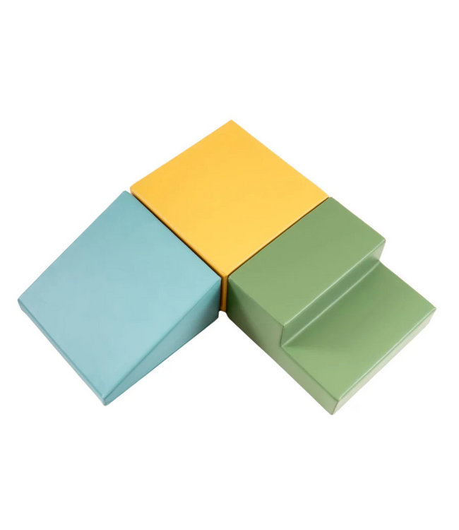 Foam blokken set mini Climbie in turquoise – speel- en klimblokken voor peuters