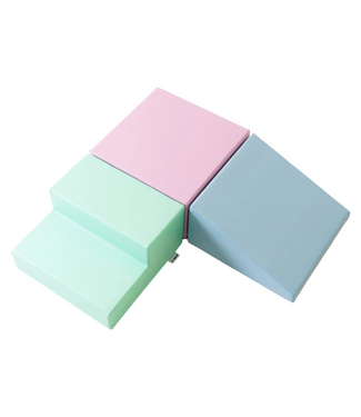 IGLU Softplay Foam blokken set mini Climbie | Pastel kleuren IGLU Softplay Foam blokken set mini Climbie | Pastel kleuren