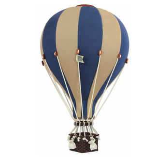Super Balloon Dekorativer Luftballon Größe L | Beige/blau
