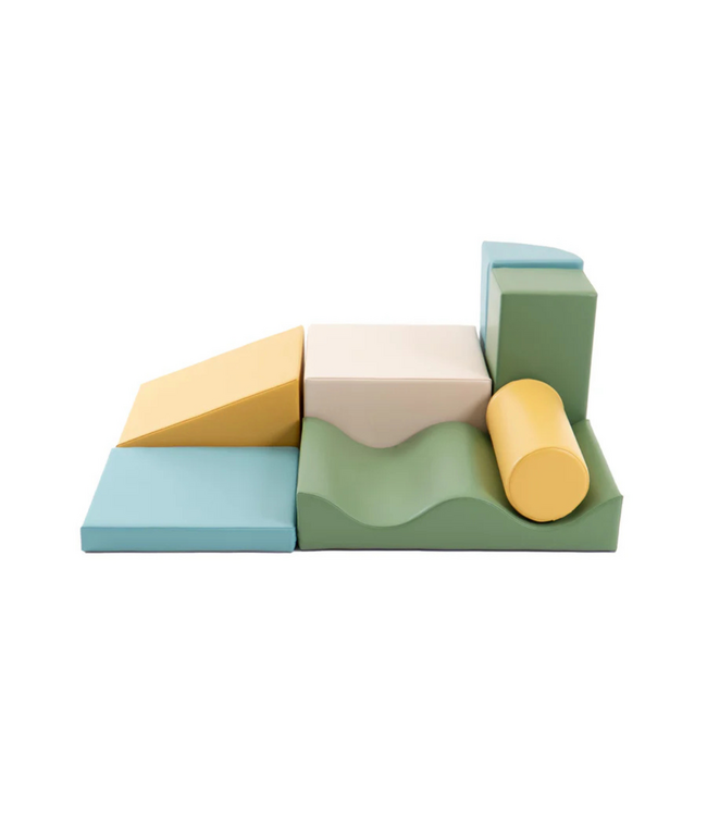 Foam blokken set Discover in turquoise – Creatief spelen en klimmen