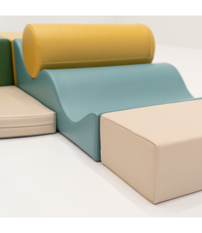 Foamblokken set Explorer – zachte blokken voor veilig en speels klimmen | Turquoise