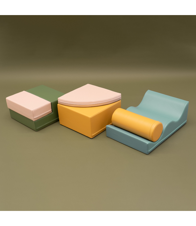 Foamblokken set Explorer – zachte blokken voor veilig en speels klimmen | Turquoise