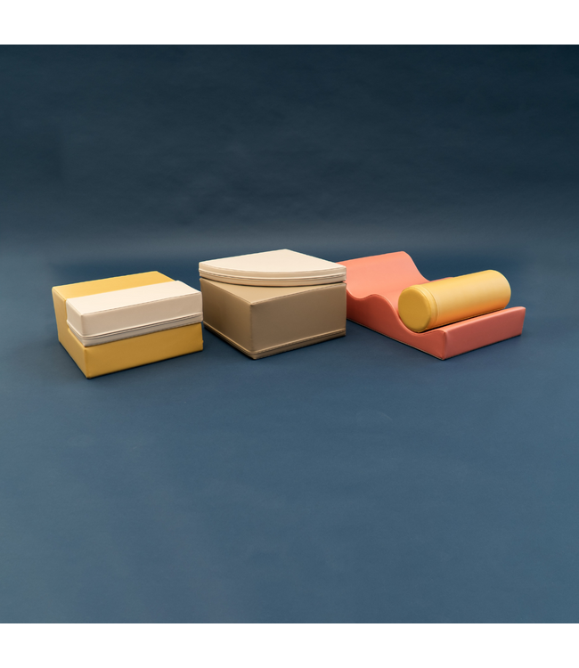 Foamblokken set Explorer – zachte blokken voor veilig en speels klimmen | Pastel Pink