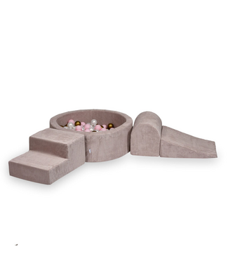 Mimii Ballenbak met 3 foamblokken – Corduroy | Roze