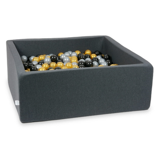 Mimii Square Ball Pit cotton, 600 Balls | Grey