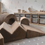XL play set in corduroy with ball pit and 5 foam blocks in toffee – soft, stylish, and safe playtime fun