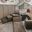 XL play set in corduroy with ball pit and 5 foam blocks in toffee – soft, stylish, and safe playtime fun
