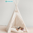 Decoratieve pompom tipi tent topper – Beige | Voor een speelse en gezellige kinderkamer