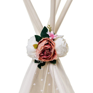 Minicamp Pioenrozen tipi tent topper | Roze