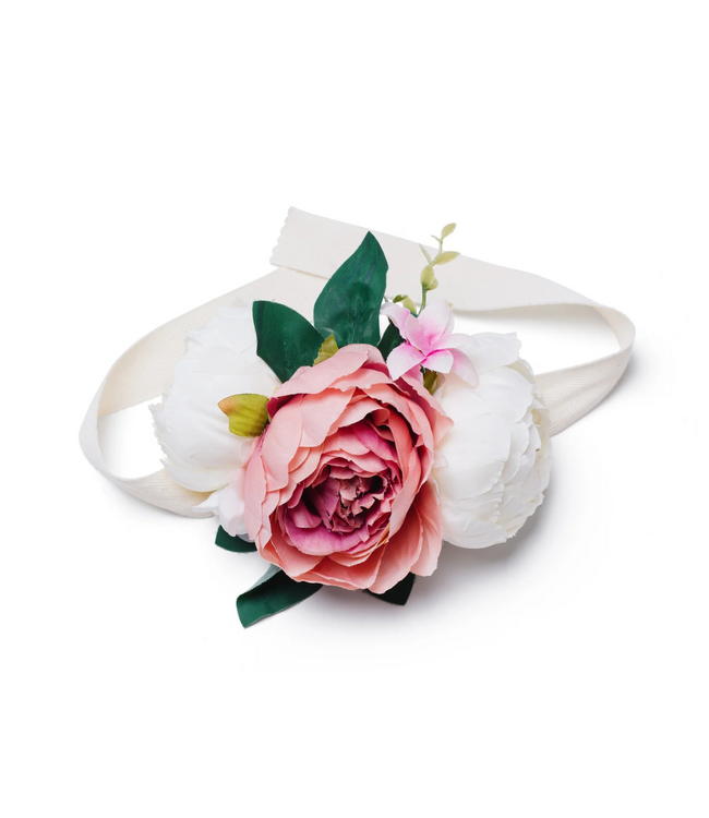 Decoratieve pioenrozen tipi tent topper – Roze | Voor een speelse en gezellige kinderkamer