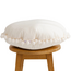 Decorative cushion with pompons – Ecru | Soft and stylish