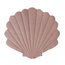 Shell-shaped play mat made of linen – Pink | Soft, stylish, and playful