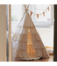Tipi tent met speelse franje – Shabby Chic | Ecru | Gezellige speelhoek voor de kinderkamer