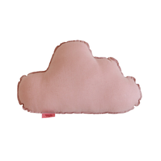 Moi Mili Wolken kussen linnen | Poeder roze