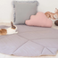 Cloud cushion made of linen – Powder pink | Soft and stylish for kids’ room or play area