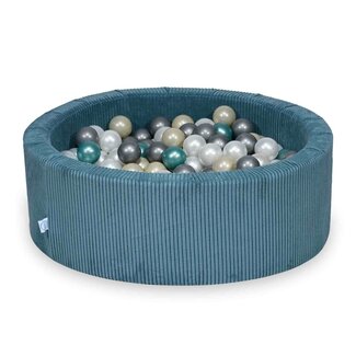 Mimii Ballenbak met 200 ballen corduroy | Blauw