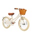 Kinderfiets 16 inch crème – Vintage fiets met mandje en zijwielen