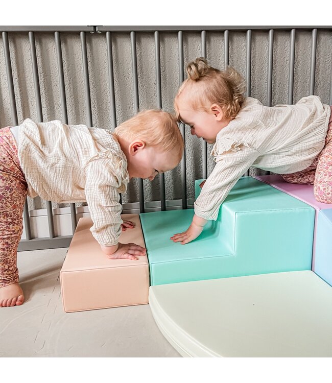 Foam blokken set corner pastel kleuren – zachte en kleurrijke blokken voor creatief spel en motorische ontwikkeling