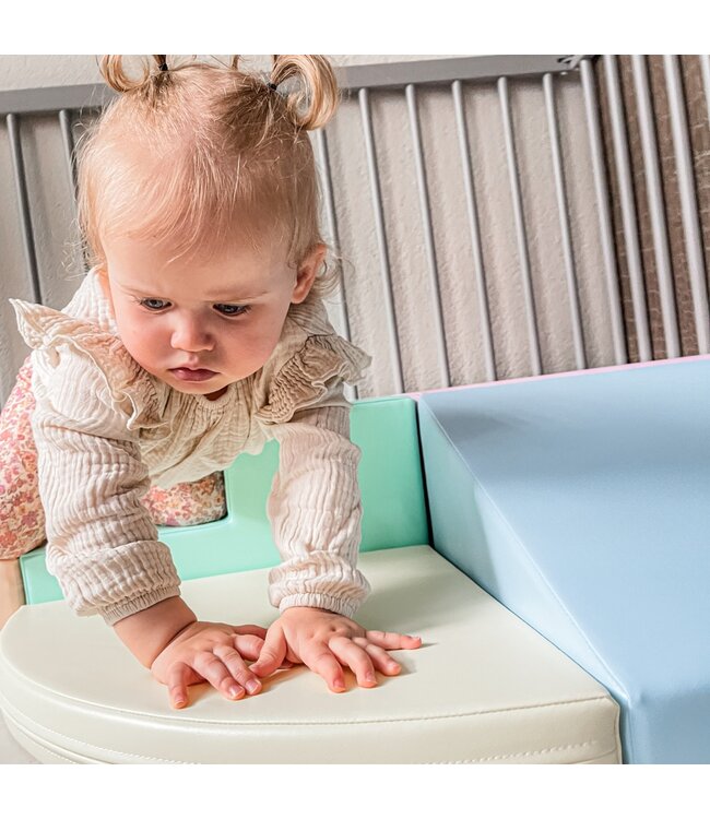 Foam blokken set corner pastel kleuren – zachte en kleurrijke blokken voor creatief spel en motorische ontwikkeling