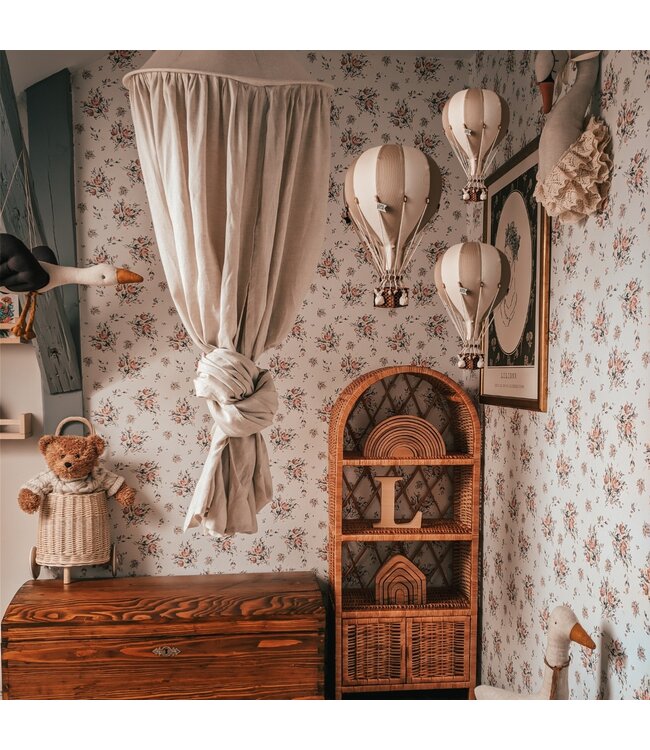 Decoratieve luchtballon maat M in beige en goud, elegant voor de kinderkamer