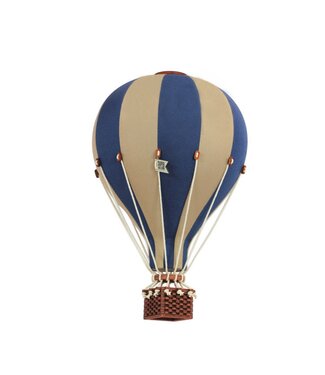 Super Balloon Decoratieve luchtballon maat M | Beige/blauw