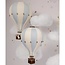 Decorative hot air balloon in cream and mint tones for a charming interior