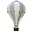Super Balloon Decoratieve luchtballon maat M | Créme/Mint