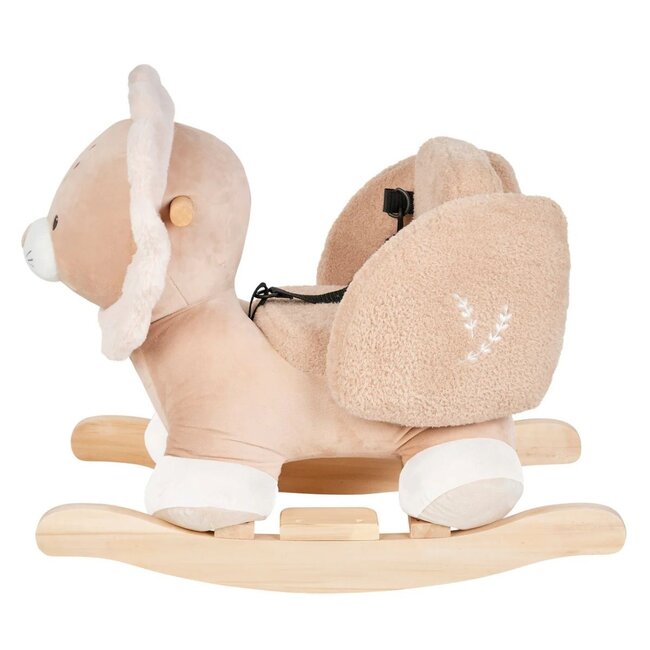 Rocking lion toy in beige – Soft, safe, and fun for kids