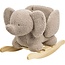 Rocking elephant toy in taupe – Soft, safe, and fun for kids
