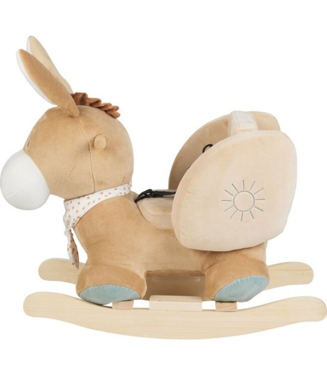 Hobbeldier ezel in beige – Zacht, veilig en leuk voor jonge kinderen