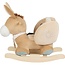 Rocking donkey toy in beige – Soft, safe, and fun for kids