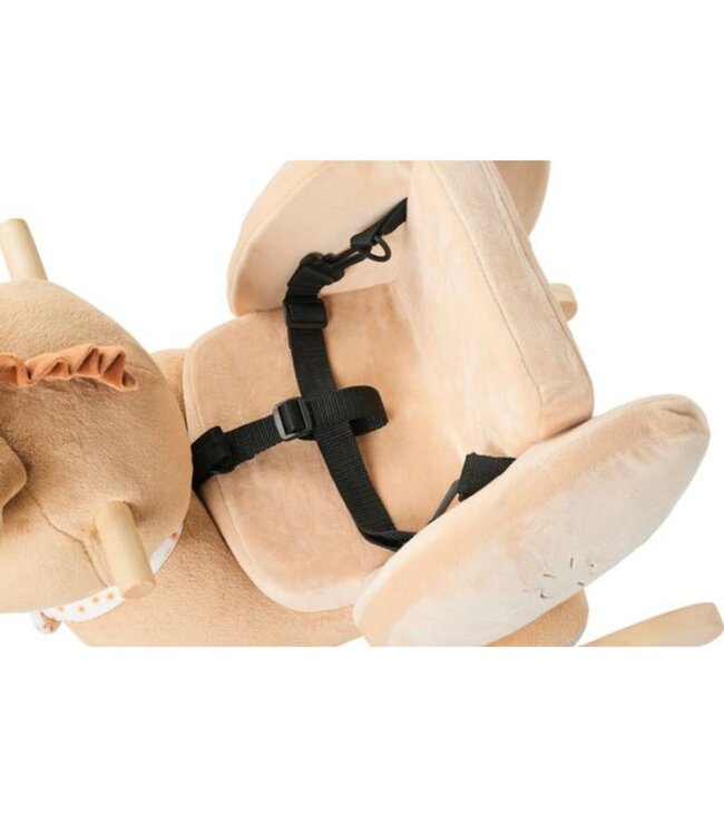 Hobbeldier ezel in beige – Zacht, veilig en leuk voor jonge kinderen