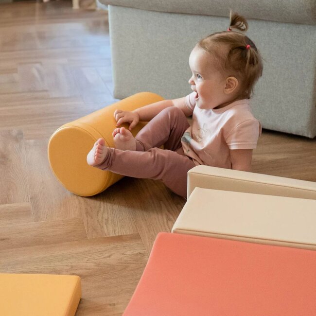 Foam blocks set Adventurer – pastel pink soft blocks for adventurous play