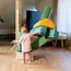 Softplay foam blokken set in turquoise – stimuleert motoriek en creativiteit