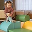 Softplay foam blokken set in turquoise – stimuleert motoriek en creativiteit