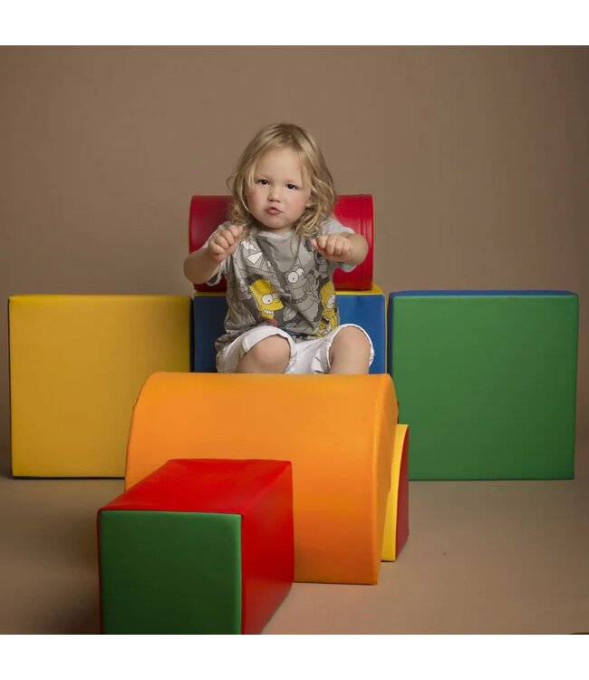 Foam blokken set Adventurer – creatieve speelset in primaire kleuren voor bouwen en spelen