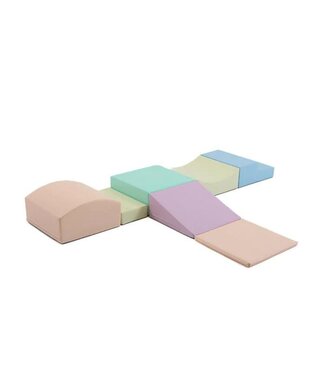 IGLU Softplay Foam blokken set  Little crawler | Pastel kleuren