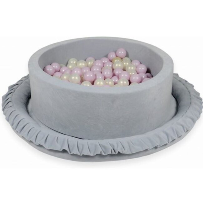 Velvet play nest with raised edges – Grey