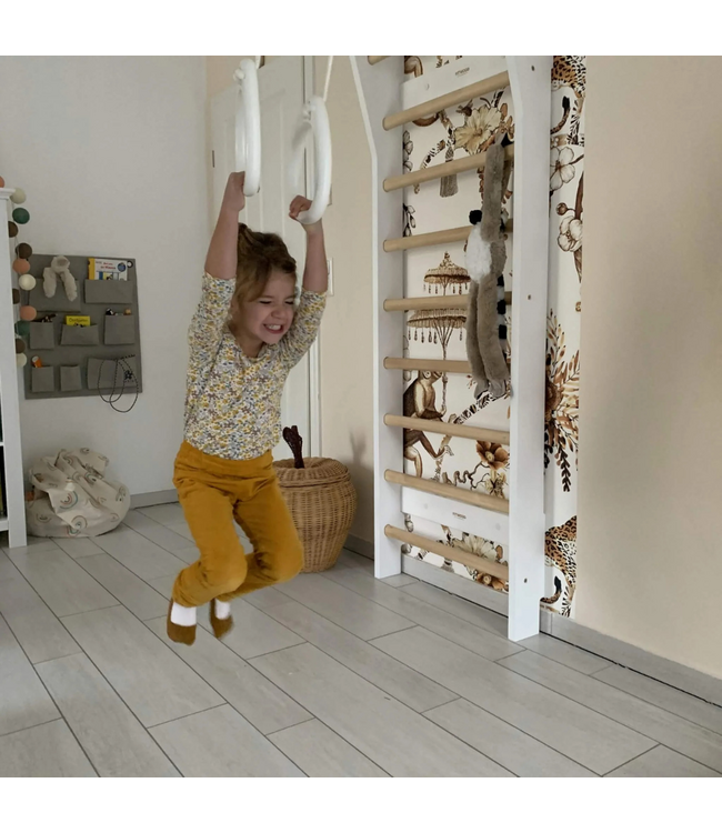 Houten wandrek en klimrek – Naturel