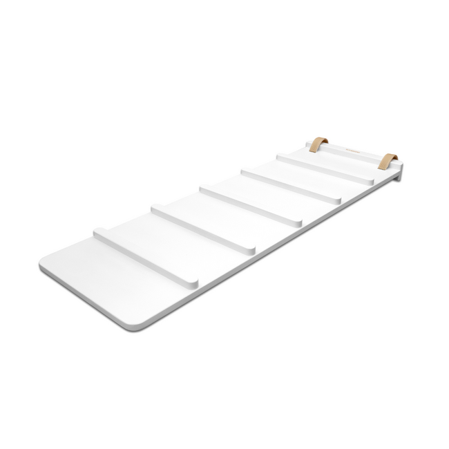 Toboggan en bois blanc pour mur ou arc d’escalade – Jeu sécurisé pour enfants