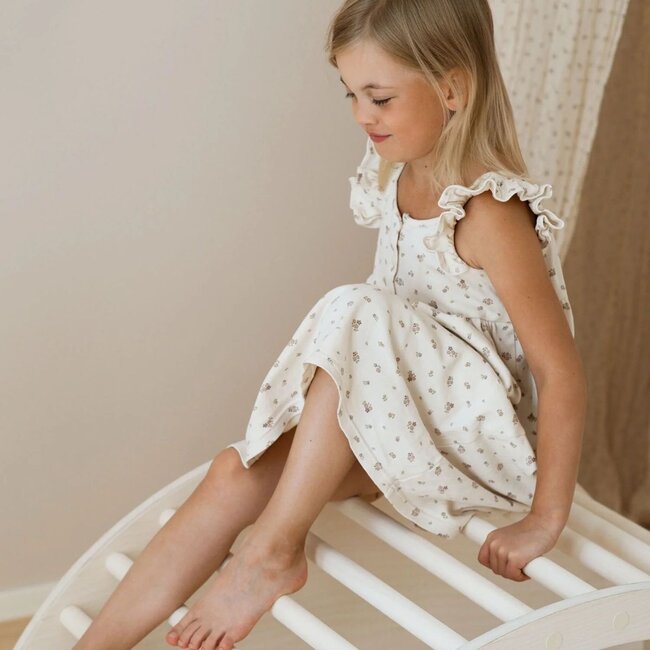 Arc d’escalade en bois naturel – Grimpe et jeu sécurisé pour enfants